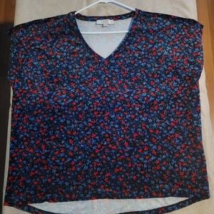 Velour feeling blouse